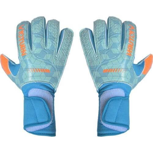 WYOTURN 2020 New Style Adults Size Soccer Goalkeeper Gloves Professional Thick Latex Soccer Goalie Gloves Support Dropshipping