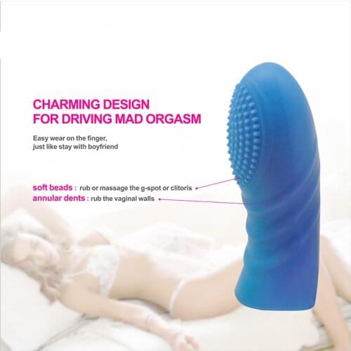 Sex Finger Sleeve Clitoris Vibrator G Spot Stimulator Masturbator Vagina Strapon Sex Toys For Women Lesbian Orgasm Adult Product