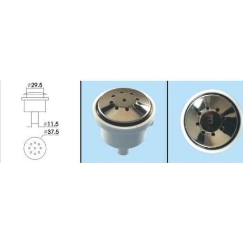 1inch air jet water jet China spa hot tub Air jet with nine hole Stainless Steel Cover