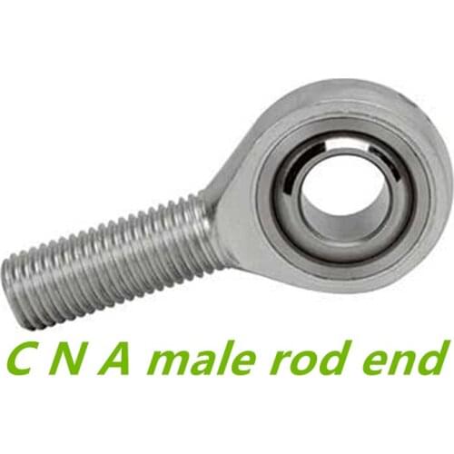 10pcs/Lot 6mm Male Right Hand Thread Rod End Joint Bearing Metric Thread M6x1.0mm SA6T/K POSA6 M6
