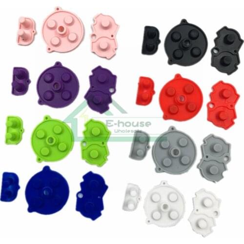 100 set Buttons A-B D-pad Conductive Rubber Pad replacement for GBA Silicone pad for Gameboy Advance Game console