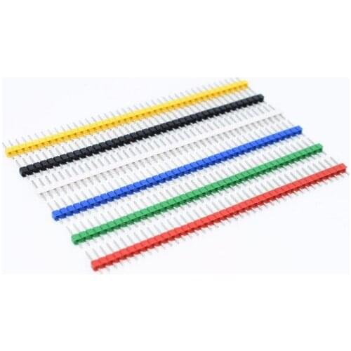 200pcs 40 Pin 1x40 Single Row Male 2.54 Breakable Pin Header Connector Strip