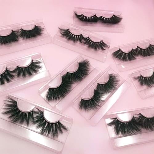 25mm 3D Faux Mink Lashes Natural Long False Eyelashes Volume Fake Lashes Makeup Extension Eyelash maquiagem