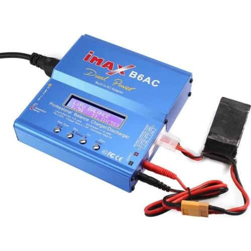 IMAX B6 AC B6AC 80W 6A Dual Lipo NiMh Li-ion Ni-Cd AC/DC RC Battery Balance Charger 10W Discharger for RC Model Battery Charging