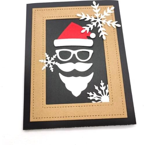 Julyarts Christmas Father Decoration Metal Cutting Dies Craft For Stencil DIY Dies Scrapbooking Album Paper Card Metal Craft