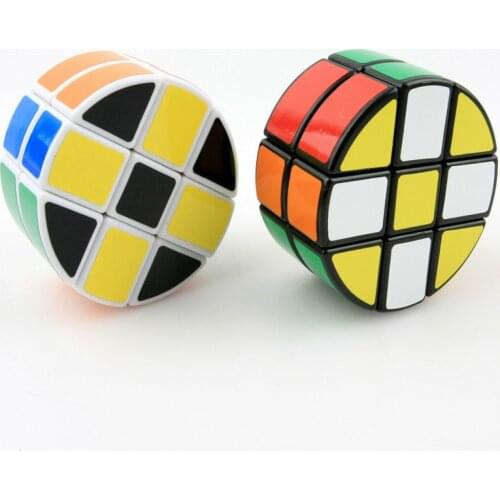 LanLan 3x3x3 Cylinder magic cube Twist Puzzle Magic Cube Fast Ultra-Smooth Speed Puzzle Cube Toys IQ Contest Game cubo magico