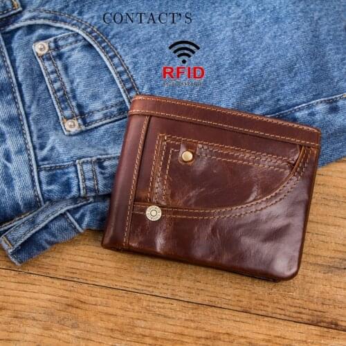 Small Wallet Men Fashion Leather Mens Wallet Multi-function Leather Mens Bag Multi-card Card Holder
