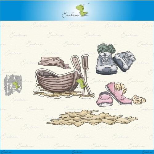 Beach shore metal cutting dies 2021 new diy die molds Scrapbooking Paper Making die cuts crafts die cuts large die