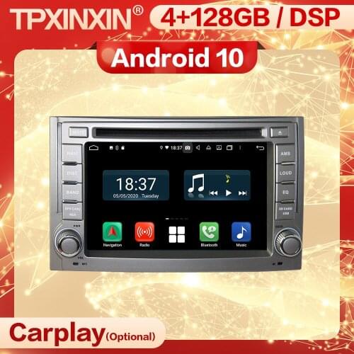 4+128G Carplay 2 Din Android 10 Screen Multimedia Stereo Receiver For Hyundai H1 2011 2012 Wifi GPS Radio Audio Player Head Unit