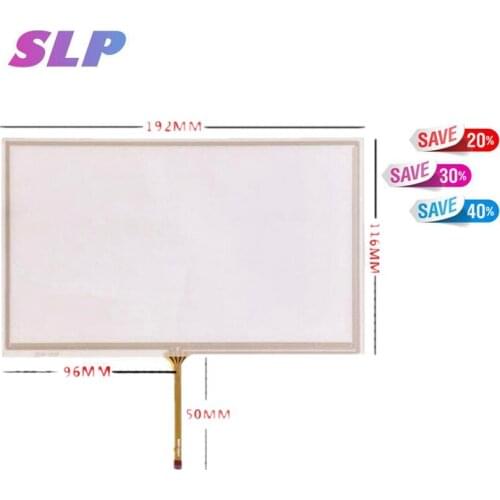 New 8''inch 192mm*116mm 4 wire touch panel for GPS navigation touch screen digitizer panel glass free shipping