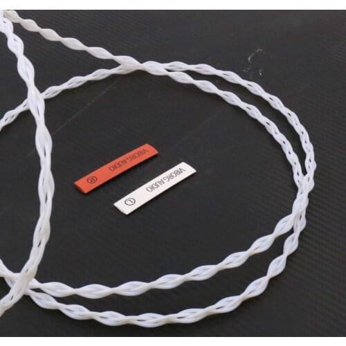 One meter Solid Pure Silver cable, 0.4mm 4 Wire Litz Cable for audio USB RCA cable