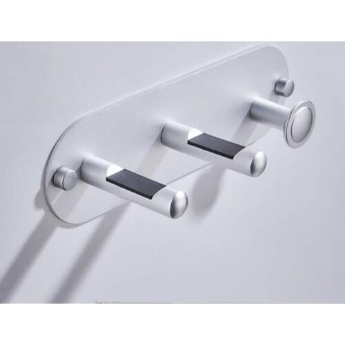 Hair dryer shelf Aluminum bathroom accessories storage rack Hardware shelf Hair dryer rack Black silver