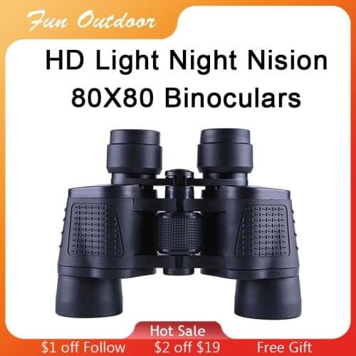 Binoculars 80X80 High Power HD Professional Long Range Telescope Coordinate Ranging Low Light Night Vision for Hunting Scope