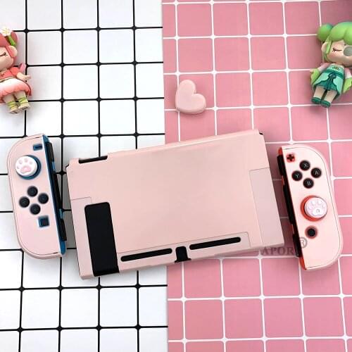 Pink Plastic Protective Shell Hard Case Cover For Nintend Switch NS Game Console Protector Direct Docking Valentines Day Gift