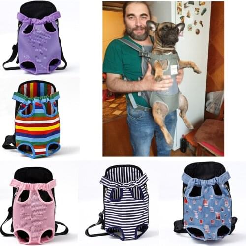 Pet Backpack Carrier For Cat Dogs Front Travel Dog Bag Carrying For Animals Small Medium Dogs Bulldog Puppy Mochila Para Perro