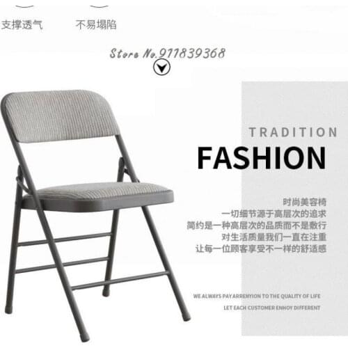 Folding chair home back chair simple meeting stool portable leisure training computer chair student dormitory dining chair