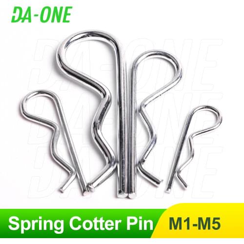 Stainless Stee Cotter Hitch R Pin Clips 1/1.2/1.6/1.8/2/2.5/3/4/5 mm Zinc Steel Safety Split Clip Fuse Pins Hairpin for Trailer