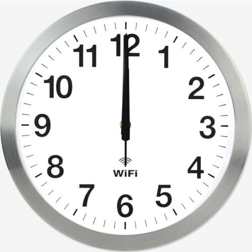 20 Inch Smart WIFI Automatic Time Synchronization Network Clock Mute Wall Clock Modern Minimalist Living Room Quartz Home Clock