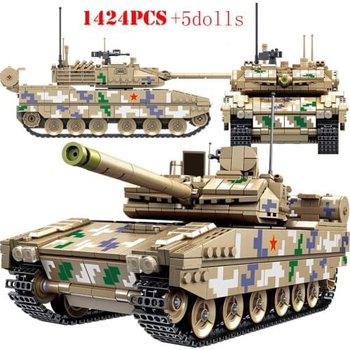 Military WW2 China 15 Type Light Main Battle Tank Model Building Blocks Technical Army Soldier Brick Toys For Children Boys Gift