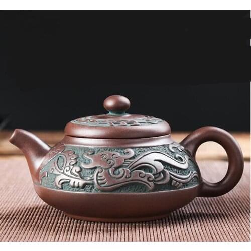 Yixing Raw Ore Household Purple Clay Pot Handmade Large Capacity Tea Maker Ceramic Large Size Kungfu Small Teapot Tea Set