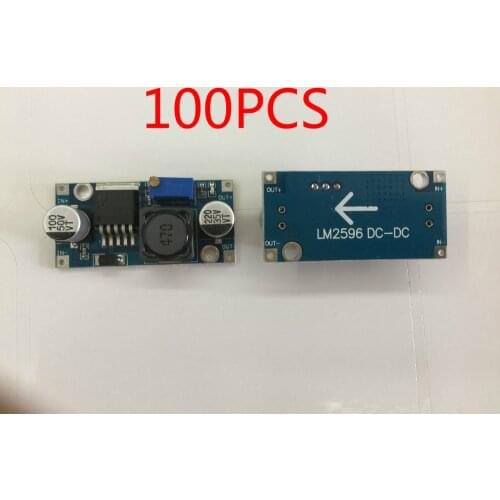 100 pcs LM2596 LM2596S DC-DC Adjustable Step-Down Power Supply Module Adjustable Voltage Regulator 3A