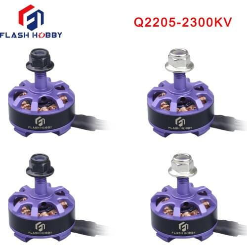 4pcs/Lot Flash Hobby 2205 2300KV CW/CCW Brushless Motor,for FPV Racing RC Drone Toothpick