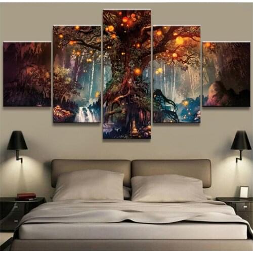 3d Diy Full Drill Square Round Diamond Painting Magic Tree Scenery Multi-picture Diamond Embroidery Cross Stitch Wedding Decor