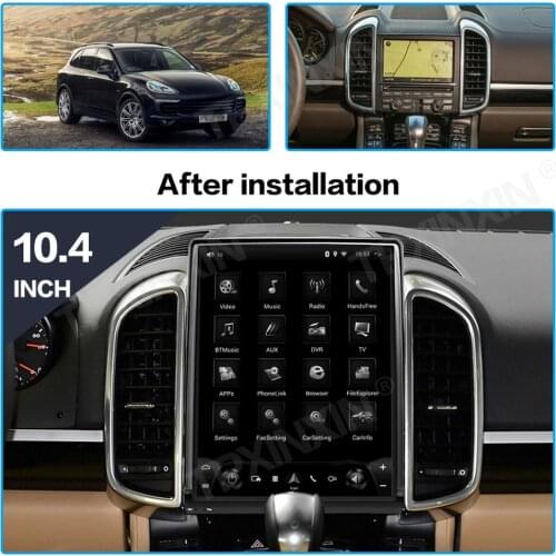 Android 9.0 Tesla Screen For Porsche Cayenne 2011-2016 Car GPS Navigation Head Unit Multimedia Player Auto Stereo Radio Recorder