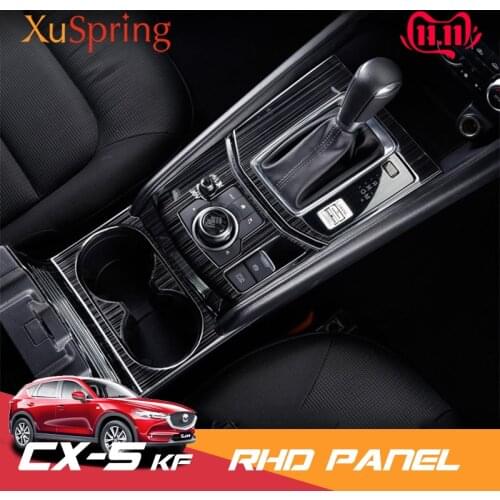 For Mazda CX-5 CX5 2017-2020 KF RHD Car Console Gear Shift Box Panel Trim Frame Covers Sticker Strips Garnish Refit Styling