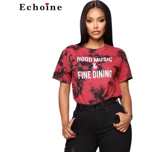 Letters Printed Short-Sleeved T-shirt Women Tops Modern Office Ladies Classic Streetwear Daily Wear Female Clothes Girls Outwear