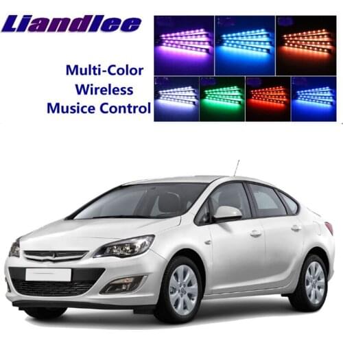 LiandLee Car Glow Interior Floor Decorative Seats Accent Ambient Neon light For Opel Astra H