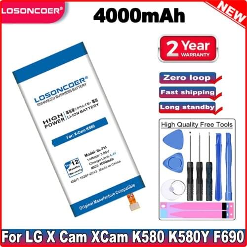 LOSONCOER LG X Cam Phone Batteries