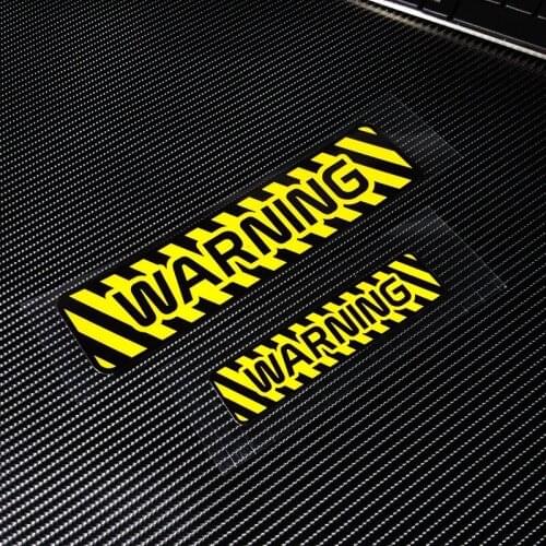 LuLuSticker #258 Warning Safety Reflective Words Car Styling Motorcycle Trunk Stickers Waterproof Decals