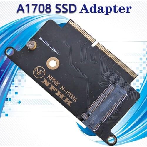 M.2 NVME SSD Adapter for Apple Macbook A1708 Laptop NVMe PCIe M2 NGFF SSD to 2016 2017 Macbook Pro A1708 SSD Adapter Riser Card