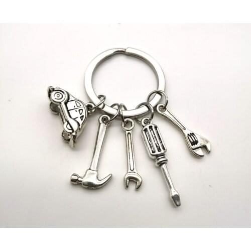 Fashion Mechanic Keychain Fathers Day Gift Car Gift Tool Souvenir New Handmade Keychain