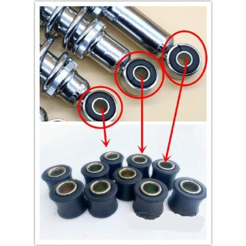 Motorcycle Rear Shock Absorber Rubber Ring Electric Vehicle Rear Shock Bush Fixing Ring Power Car Rear Fork Screw Fixing Sleeve