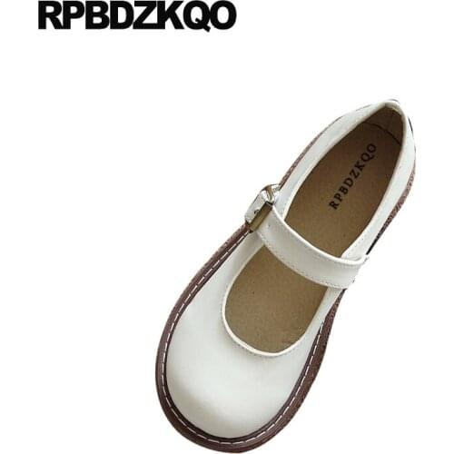 Retro round toe chinese cheap shoes china vintage comfy spring autumn flats designer walking comfortable japanese school 2019