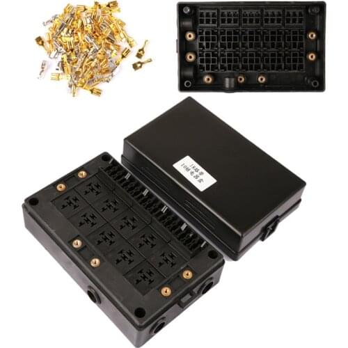 New Style High Quality Universal 18-way Blade Fuse Holder + 10-way Relay Socket Box Dust-proof For Automotive Marine#293091