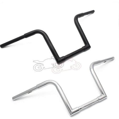 1'' 25mm Z Bar Pullback Motorcycle Handlebar For Kawasaki Honda Yamaha Suzuki Dyna Touring Softail Cruiser Custom Bobber Chopper