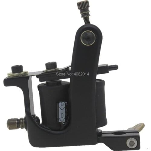 Professional Tattoo Machine Black Color For Liner Coils 8 Wrap Copper Frame Supplies Free Shipping