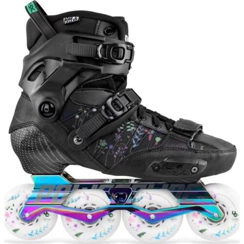 2020 Original Powerslide EVO Hardcore Urban Carbon Fiber Inline Skates Street Adult Roller Skating Shoes Free Skating Patines