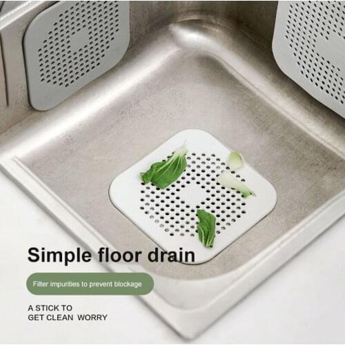 Kitchen Sink Anti-clogging Silicone Floor Drain Cover Bathroom Drain Hair Filter Sewer Outlet Filter Household Accessories
