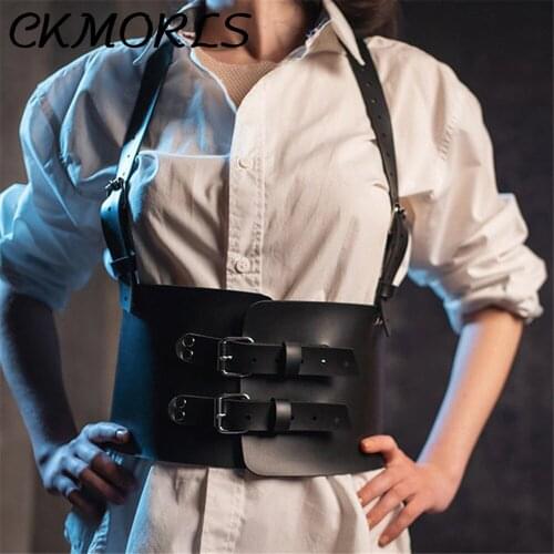 CKMORLS Women Sexy Body Harness Belt Lingerie Fetish Suspender Bondage Waist Band Goth Underwear Punk Garter Straps Leather Belt