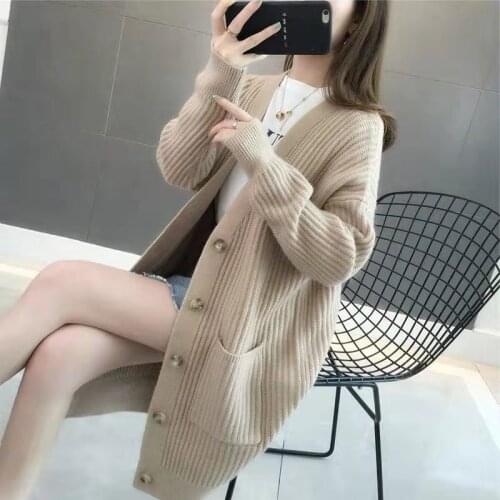 Winter Sweater Cardigan fashion Elegant Warm Autumn Winter Sweater Cardigan Women Twist Knitted Casual Autumn Cardigan
