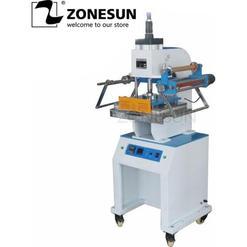 ZONESUN ZY-819M 300*400mm Pneumatic leather LOGO Creasing machine pressure words book name card Stamping Machine