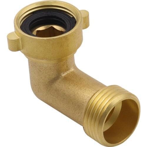 1Pcs Garden Hose Elbow Connector Brass Angled Movable Interface Garden Hose 90 Degree Angled Connector