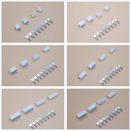 100 Sets JST ZH 1.5mm 2/3/4/5/6/7/8/9/10Pin Straight Pin Male, Female Connector socket with crimps