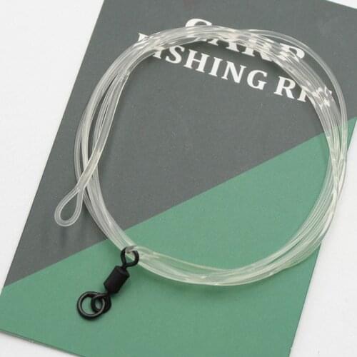 100cm Carp Fishing Tool Method Feeder Fishing Tackle Carp Feeder Fused Loop Leaders For Helicopter Rigs