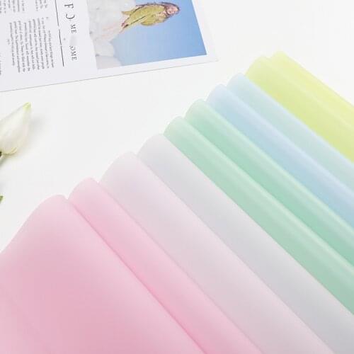 5pcs/set high texture 58*58cm flower wrapping paper translucent matte paper DIY perfect gift wrapping wedding decoration