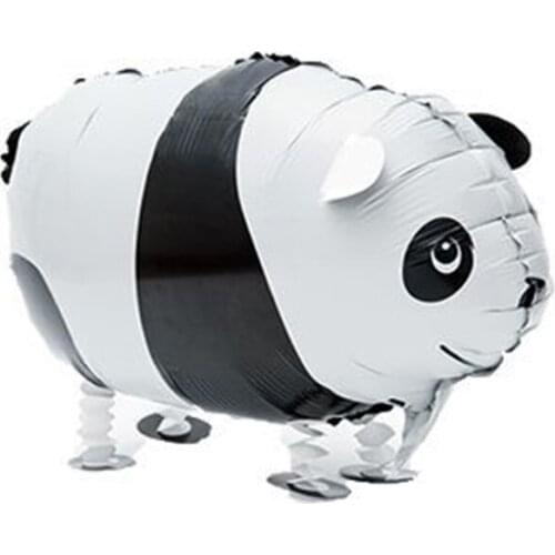 50pcs Panda Balloon Walking Pet Cartoon Helium Film Ballon for Children Kids Birthday Party Decoration Funny Home Garden Decor